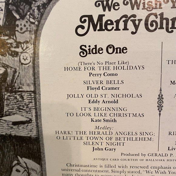 Vintage "We Wish You A Merry Christmas" Vinyl LP Record 33 RPM 1970 - Picture 4 of 9